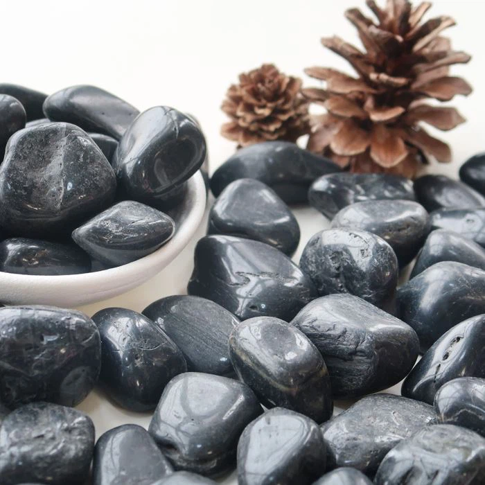 High-Polished Black Pebbles